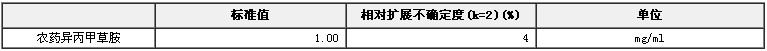 農(nóng)藥異丙甲草胺溶液標(biāo)準(zhǔn)物質(zhì)