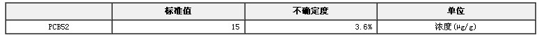 異辛烷/甲苯中PCB52溶液標(biāo)準(zhǔn)物質(zhì)