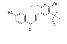 甘草查爾酮A對照品分子結(jié)構(gòu)圖