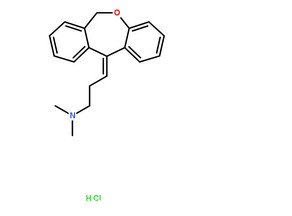 鹽酸多塞平CAS號：1229-29-4分子結(jié)構(gòu)圖