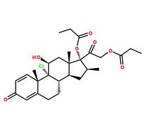 丙酸倍氯米松分子結(jié)構(gòu)圖