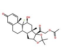 醋酸曲安奈德分子結(jié)構(gòu)圖