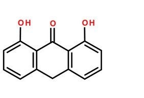 地蒽酚分子結(jié)構(gòu)圖