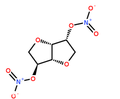 硝酸異山梨酯分子結(jié)構(gòu)圖