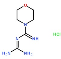 鹽酸嗎啉胍分子結(jié)構(gòu)圖