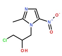 奧硝唑分子結(jié)構(gòu)圖