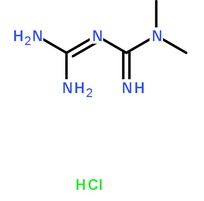 鹽酸二甲雙胍分子結(jié)構(gòu)圖