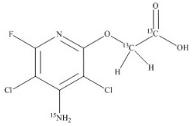 氯氟吡氧乙酸-13C2-15N標準品