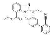 2-乙氧基-1-[[(2'-腈基連苯-4-取代)甲基]苯并咪唑]-7-羧酸乙酯對照品