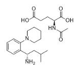 3-Methyl-1-(2-piperidinophenyl)butylamine N-acetylglutamate salt