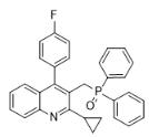 2-環(huán)丙基-3-二苯基氧膦甲基-4-(4-氟苯基)-喹啉對(duì)照品