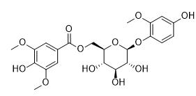 4-羥基-2-甲氧基苯酚1-O-（6-O-丁香?；┢咸烟擒諛?biāo)準(zhǔn)品