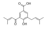 4-羥基-3-（3-甲基-2-丁烯?；?5-（3-甲基-2-丁烯基）苯甲酸標準品