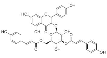 山萘酚3-O-（3“，6”-二-O-E-對(duì)-香豆?；?β-D-吡喃葡萄糖苷標(biāo)準(zhǔn)品